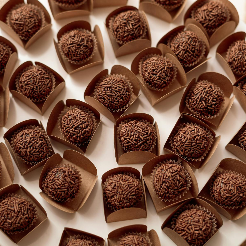 Traditional chocolate brigadeiro